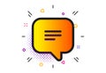 Text message icon. Chat comment sign. Speech bubble. Vector Royalty Free Stock Photo