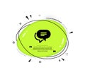Text message icon. Chat comment sign. Speech bubble. Vector Royalty Free Stock Photo