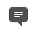 Text message icon. Chat comment sign. Speech bubble. Vector Royalty Free Stock Photo