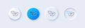 Text message line icon. Chat comment sign. Speech bubble. Line icons. Vector