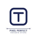 Text overlay pixel perfect linear ui icon