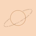 Text, Planet, Sun, Orbit, Atom, Elliptical, Ellipse. Abstract Colorful Minimalistic Linear Design Element, geometric