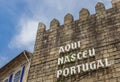 Text Portugal was born here on the city wall