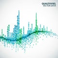 The text QUALTIIVIIEL VECTOR DATA is in the upper right corner Royalty Free Stock Photo