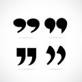 Text quote speech commas Royalty Free Stock Photo