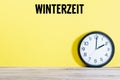 Text reading Winterzeit Royalty Free Stock Photo