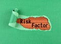 Risk factor word Royalty Free Stock Photo