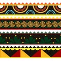 Seamless Kasuri pattern in triba,Gyp sy.Figure tribal embroidery.Indian,l.Aztec style abstract vector illustration Royalty Free Stock Photo