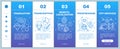 Text services onboarding mobile web pages vector template. Translation. Responsive smartphone website interface idea
