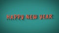 Animated bouncing letters `Happy New Year`