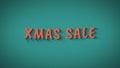 Animated bouncing letters `Xmas Sale`