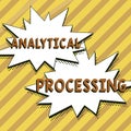 Text caption presenting Analytical Processing. Business showcase easily View Write Reports Data Mining and Discovery