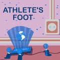 Text showing inspiration Athlete S Is Foot. Business idea a fungus infection of the foot marked by blisters Global Ideas
