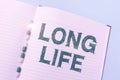 Inspiration showing sign Long Life. Internet Concept able to continue working for longer than others of the same kind Royalty Free Stock Photo
