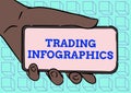Text showing inspiration Trading Infographics. Word Written on visual representation of trade information or data Adult
