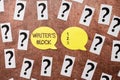 Text caption presenting Writer S Block. Business concept Condition of being unable to think of what to write Progress In Royalty Free Stock Photo