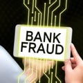 Text sign showing Bank Fraud. Business concept intentional perversion of truth to induce another to part with something