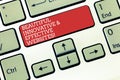 Text sign showing Beautiful Innovative And Effective Websites. Conceptual photo Well done attractive webpages Keyboard