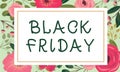 Text sign showing Black Friday. Internet Concept a day where seller mark their prices down exclusively for buyer