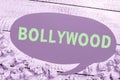 Text sign showing Bollywood. Business approach one who organizes and assumes the risks of a business Notebook With