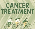 Text sign showing Cancer Treatment. Word Written on The management of medical care given to a cancer patient