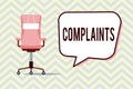Text sign showing Complaints. Conceptual photo Statement that something is unsatisfactory or unacceptable