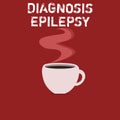 Text sign showing Diagnosis Epilepsy. Conceptual photo disorder in which brain activity becomes abnormal