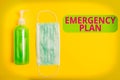 Text sign showing Emergency Plan. Conceptual photo procedures for handling sudden or unexpected situations Primary Royalty Free Stock Photo