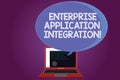 Text sign showing Enterprise Application Integration. Conceptual photo connecting enterprise applications Certificate