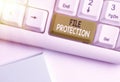 Text sign showing File Protection. Conceptual photo Preventing accidental erasing of data using storage medium Royalty Free Stock Photo