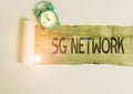 Text sign showing 5G Network. Conceptual photo greatly increase the speed and responsiveness of wireless network