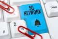 Inspiration showing sign 5G Network. Internet Concept greatly increase the speed and responsiveness of wireless network