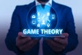 Text sign showing Game Theory. Conceptual photo branch of mathematics concerned with analysis of strategies. Royalty Free Stock Photo