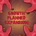 Text sign showing Growth Planned Expansion. Conceptual photo exposing the business to a wider customers Starfish photo Royalty Free Stock Photo