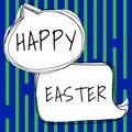 Text sign showing Happy Easter. Business overview Christian feast commemorating the resurrection of Jesus