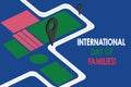 Text sign showing International Day Of Families. Conceptual photo Family time togetherness celebration Road Map