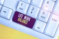 Text sign showing Life Work Balance. Conceptual photo stability demonstrating needs between his job and demonstratingal Royalty Free Stock Photo