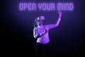 Text sign showing Open Your Mind. Business showcase Be openminded Accept new different things ideas situations Royalty Free Stock Photo