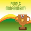 Text sign showing People Management. Conceptual photo process of unlocking and channelling employees potential.