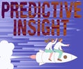 Text sign showing Predictive Insight. Internet Concept Proactive Fault Management System an Early Detection Illustration