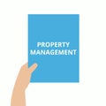 Text sign showing Property Management Royalty Free Stock Photo