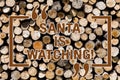 Text sign showing Santa Is Watching. Conceptual photo deliver presents like toys to all well behaved children Wooden