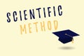 Text sign showing Scientific Method. Conceptual photo Principles Procedures for the logical hunt of knowledge
