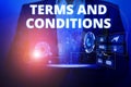 Text sign showing Terms And Conditions. Conceptual photo rules that apply to fulfilling a particular contract Male human wear