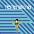 Text sign showing Testosterone. Conceptual photo Male hormones development and stimulation sports substance