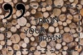 Text sign showing Train Your Brain. Conceptual photo Educate yourself get new knowledge improve skills Wooden background