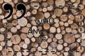Text sign showing Who Am Iquestion. Conceptual photo Selfconsciousness own demonstratingality identity character Wooden