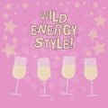Text sign showing Wild Energy Style. Conceptual photo made near from technologies impose no threat to wildlife Filled