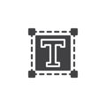 Text size vector icon
