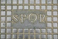 Text SPQR that means Senatus Populusque Romanus or The Roman Sen Royalty Free Stock Photo